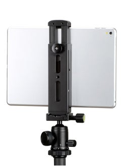 Buy U-PAD Pro Metal Tablet Tripod Holder Clamp with Cold Shoe Mount 1/4 Inch Screw Hole in UAE