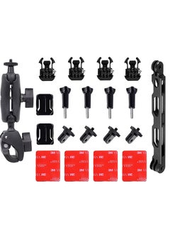 Buy Motorcycle Accessories Mount Bundle Kit for Insta360 ONE X3 X2 ONE X ONE R RS Cameras and GoPro Hero 11 10 9 8 7 6 5 Black Session 5/4/3 OSMO Action Yi Action Camera and More in UAE