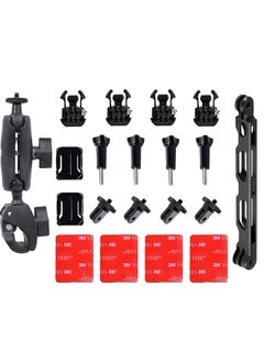 اشتري Motorcycle Accessories Mount Bundle Kit for Insta360 ONE X3 X2 ONE X ONE R RS Cameras and GoPro Hero 11 10 9 8 7 6 5 Black Session 5/4/3 OSMO Action Yi Action Camera and More في الامارات