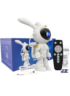 اشتري "Space Rabbit LED Starry Sky Projector – Cute Astronaut Bunny Night Light (White)" في الامارات