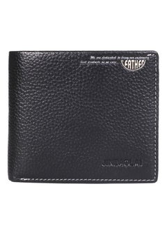 Buy Soft Leather Business Gentlemen Multi-pocket Wallet Short High Capacity Boy Student Purse Graduation Gift in Saudi Arabia