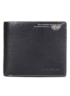 اشتري Soft Leather Business Gentlemen Multi-pocket Wallet Short High Capacity Boy Student Purse Graduation Gift في السعودية