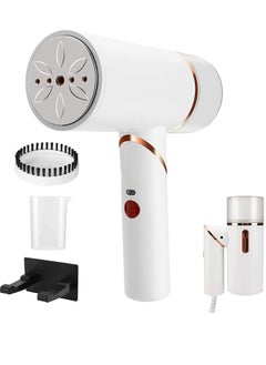 اشتري Steamer for Clothes, Foldable Handheld Garment Steamer Portable 1600W Third Gear Travel Steamer, 18s Fast Heat-up 250ml Water Tank with Brush for Home and Travel Any Clothes Garment في الامارات