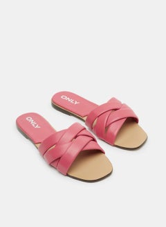 Buy Cross Strap Flat Sandals in Saudi Arabia