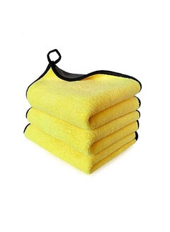 Buy Sulfar Car professional fiber towel, dry towel cleaning cloth, super absorbent washing towel for cars, windows, screens, kitchen 40x30cm 3 PCS in UAE