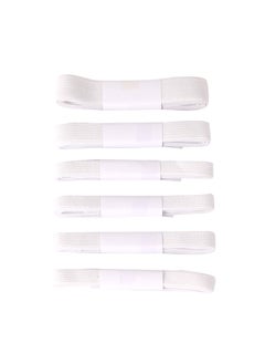 Buy Multi Pack Clothing Elastics -6 Pieces White- All-Purpose Elastic Straps for Sewing, DIY Projects Clothing Repair -Stretchy Fabric Bands for Tailoring, Crafting, Quilting, and Textile Loop Set in Saudi Arabia