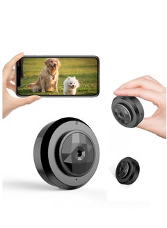 اشتري Mini Surveillance Camera, 1080P Live Transmission Mobile Phone WiFi Small Wireless Video Surveillance, Easy Install with Magnetic Clip, with Recording App Control & Night Vision Motion Detection في الامارات