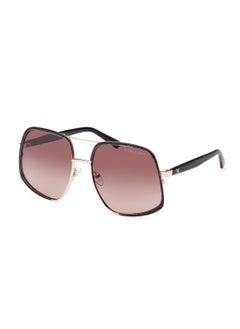 Buy Women's UV Protection Asymmetrical Shape Metal Sunglasses GM082632F60 - Lens Size: 60 Mm - Gold in UAE