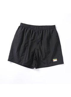 Buy Summer Casual Shorts Men Trendy Loose Fit Black in Saudi Arabia