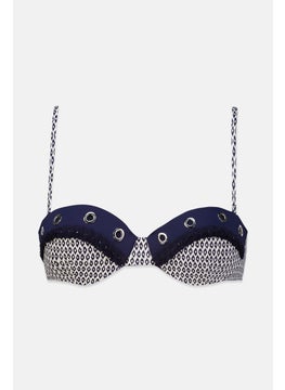 اشتري Women Padded Strapless Bikini Top, Navy Combo في السعودية