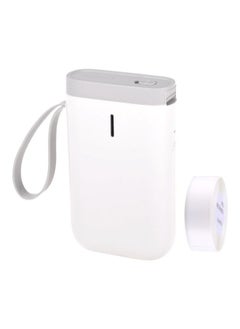 اشتري 2-Piece Thermal Label Printer With Sheet Roll Set White في الامارات