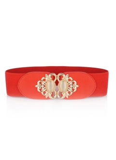 Buy Jewel Set With Diamond Elastic Girdle 60-90cm Red in UAE