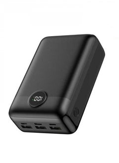 Buy Power bank 30000mAh, 45W with six outlets, supports fast charging and a digital display screen, compatible with all devices and can charge a laptop with, in black from Moogmax in Saudi Arabia