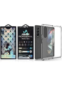 Buy UNBLACK (Samsung Galaxy Z Fold 4) Acrylic Back Case with Edges Cover Full Camera Protector - Transparent in UAE