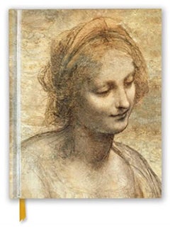 اشتري Leonardo Da Vinci Detail Of The Head Of The Virgin Blank Sketch Book by Flame Tree Studio Paperback في الامارات