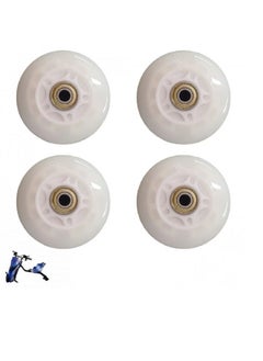 Buy Electric scooter drifting wheels set of 4 pieces-white in Saudi Arabia