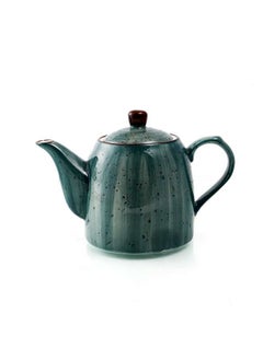 Buy Porcelain Decorative Green Coffee Pot 350 ml in UAE