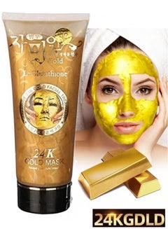 Buy Korean 24K GOLD L-Glutathione Facial Anti-Aging Treatment Mask Moisturizing 220ml in Saudi Arabia