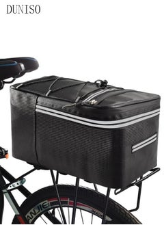 Buy Bike Bags For Bicycles Rear Rack electric bike accessories bag Waterproof Bike Pannier Extendable Cycling Back Seat Package With Rain Cover in Saudi Arabia