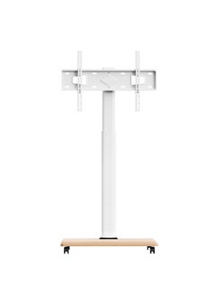 اشتري Rolling TV Floor Stand for 26 to 70 inch TVs with 1-Shelf Storage Base,Portable Mobile Cart with Wheels, with Swivel Mount,Corner Universal Stands for Bedroom, Outdoor في السعودية
