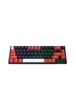 اشتري Redragon K631 PRO 65٪ 3-Mode لوحة مفاتيح الألعاب اللاسلكية RGB ، 68 مفتاح لوحة مفاتيح ميكانيكية مضغوطة قابلة للتبديل السريع مع مقبس ثنائي الفينيل متعدد الكلور ومفاتيح أسهم مخصصة ، مفتاح خطي أحمر هادئ في السعودية