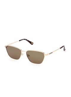 Buy Women's Polarized Asymmetrical Shape Metal Sunglasses SE627232H55 - Lens Size: 55 Mm - Gold in UAE