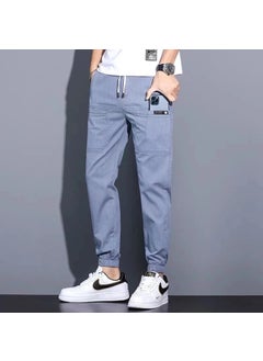 اشتري Summer 2022 Slim Straight-fit Stretch Mens Jeans Blue في السعودية