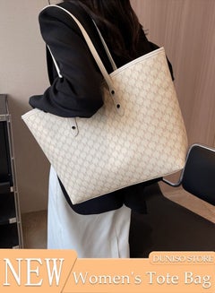 Buy Women's Shoulder Tote Bag Faux Leather Handbag For Women Large Capacity Bucket Bag Fashionable Travel Messenger Shoulder Bag For Ladies Girls College Students in Saudi Arabia