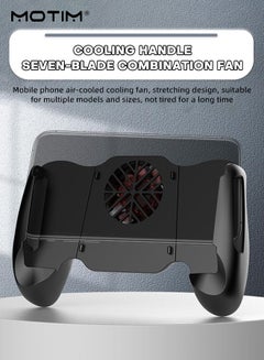 Buy Mobile Game Controller with Cooling Fan Phone Radiator Grip Phone Game Grip Controller Gamepads Compatible with 4.7-6.8 Inch iPhone 15/14 Pro Max, Samsung, Huawei in UAE