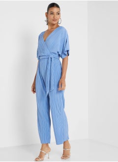 Buy V-Neck High Waist Jumpsuit in Saudi Arabia