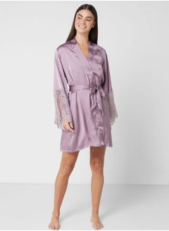 Buy Lace Detail Robe in UAE