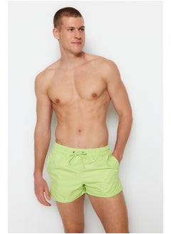 اشتري Light Green Men's Extra Short Basic Sea Shorts في مصر