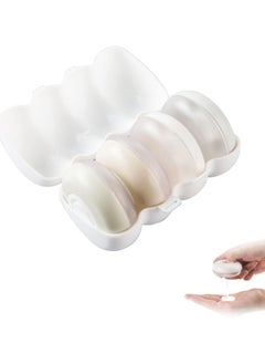 Buy 4Pcs/1Set Travel Pods Toiletries with Case Portable Collapsible Travel Bottles Toiletries Squeeze Round Liquid Shampoo Emulsion Storage Box Push Type Travel Dispenser Container in UAE