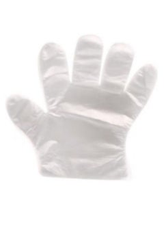 اشتري 100Pcs Disposable Plastic Gloves Transparent في مصر