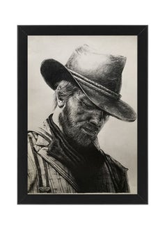 اشتري Arthur Red Dead Redepmtion Illustration Wall Art Poster Frame في مصر