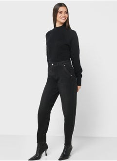 Buy High Waist Mom Jeans in Saudi Arabia