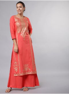 اشتري Foil Print Kurta and Palazzo Set في السعودية