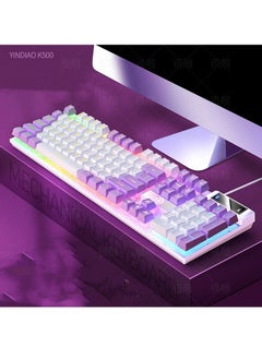 اشتري Silver eagle K500 game wired keyboard color matching luminous mechanical feel في السعودية