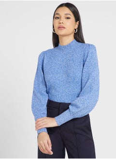 Buy High Neck Knitted Sweater in UAE