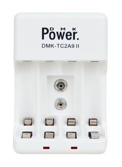 اشتري DMK POWER TC2A9 II Battery Charger with 4 AA AAA Slot and 1 9V Slot Compact Design Your Portable Power Solution for Rechargeable Batteries Anytime, Anywhere في الامارات