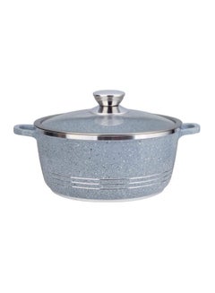 Buy Granite Cooking Pot Grey/Silver in UAE