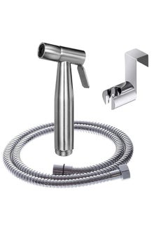 Buy 3 Piece Toilet Spray Gun Set Handheld Toilet And Bathroom Self Cleaner Toilet Sprayer (Silver) in Saudi Arabia