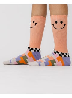 اشتري Smiley Pixels Neck Socks في مصر