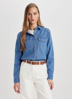 Buy Regular Fit Jean Shirt in UAE