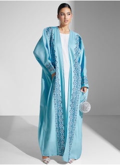 اشتري Embroidered Cape Sleeve Abaya في الامارات