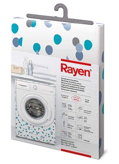 اشتري Rayen Medium Washer Machine Case Front-Loading Washer & Dryer With Zipper 84 X 60 X 60 Cm White-Blue في الامارات