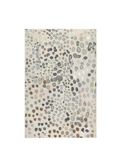 Buy Rug Low Pile Dot Pattern Beige 160x230 Cm in Saudi Arabia