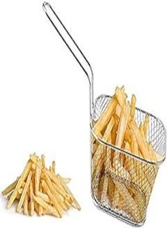 Buy FEVEVER Chip Serving Basket, Frying Basket, Small Frying Baskets Stainless Steel Potato Strainer Potato Backing Tool in Egypt