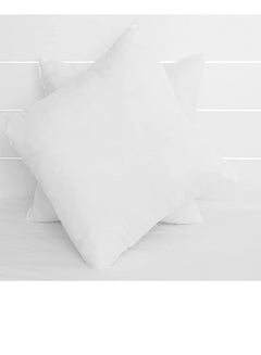 Buy Maestro Cushion Filler Microfiber outer fabric, 350 grams with hollow fiber filling, Size: 40 x 40, White in UAE