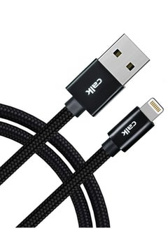 اشتري Fast Charging Cable 1M USB to Lightning Braided Cord and Aluminum Case 2.4A Fast Charge for iPhone 14/14 Pro/14 Plus/14 Pro Max, ipad Pro, iPhone 8-13 All Series في الامارات